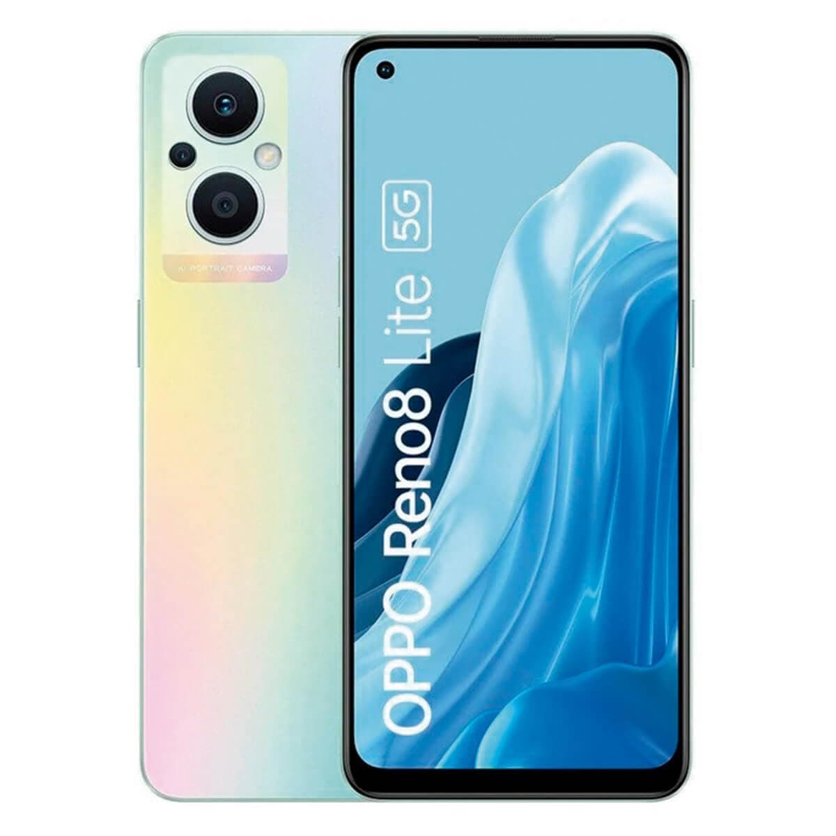 Oppo Reno 8 Lite DUAL SIM 128GB ROM + 8GB RAM (GSM only | No CDMA) Factory Unlocked 5G Smartphone (Champagne Silver) - International Version