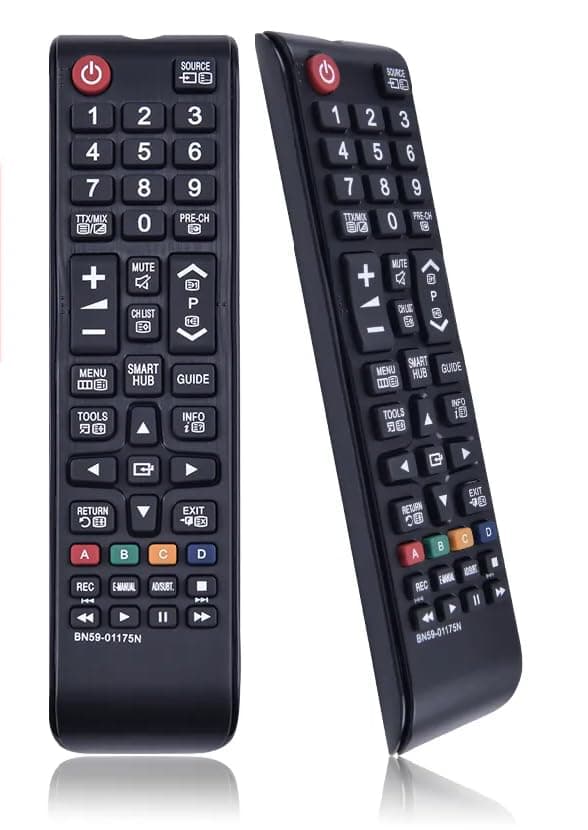 جهاز تحكم عن بعد BN59-01175N لتلفزيون سامسونج الترا اتش دي 4K-LCD-LED الذكي اندرويد من دبليو زد بي، أسود