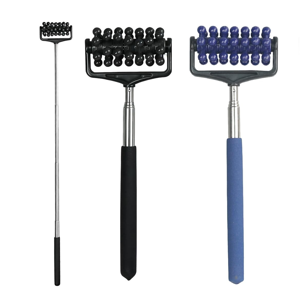 YelaJoy 2PCS 2026 New Telescopic Muscle Roller Stick, Adjustable Portable Massage Tool, 360° Rotation Muscle Relaxer Massager, for Back/Head/Arm, Muscle Soreness Pain Relief