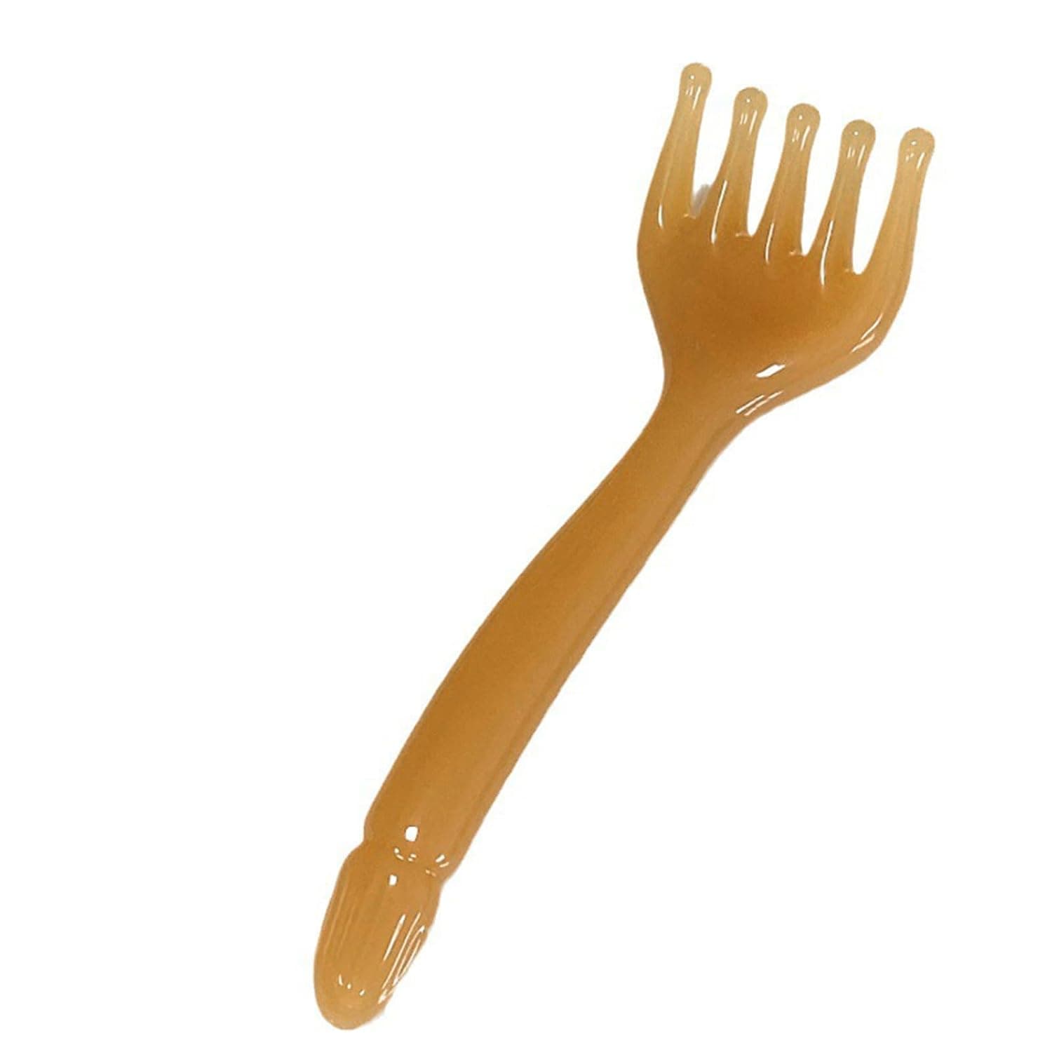 YelaJoy Brown Scalp Massage Tool, Head Massager Comb for Hair Relaxation, Body Scraping Scraper, Handheld Acupoint Pressure Device, Multi-Functional Manual Massaging Accessory for Neck and Back