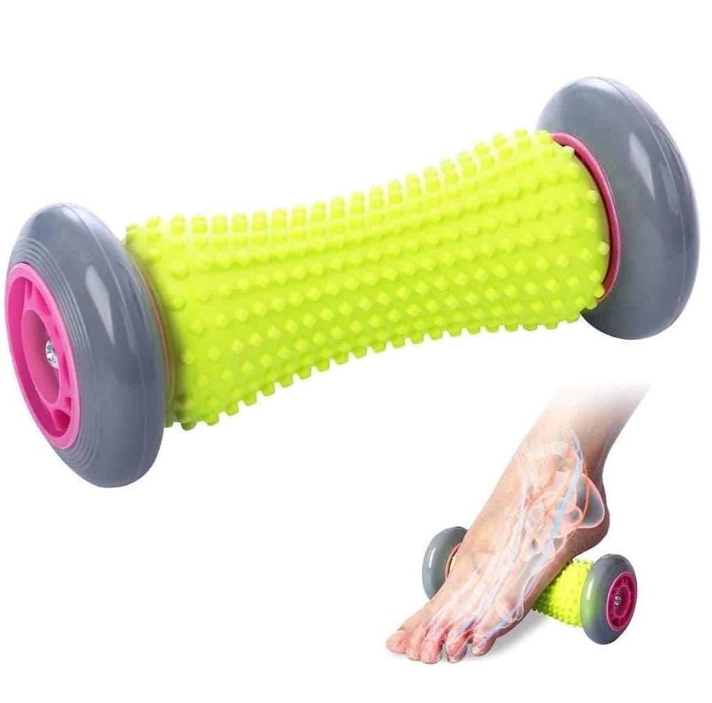 Yoga Massage Stick Foot Massage Roller for Plantar Fasciitis Heel Foot Arch Pain Massager Relief Reflexology Massager for Deep Tissue Acupresssure Recovery Stress and Relaxation Point Therapy (GRAY)