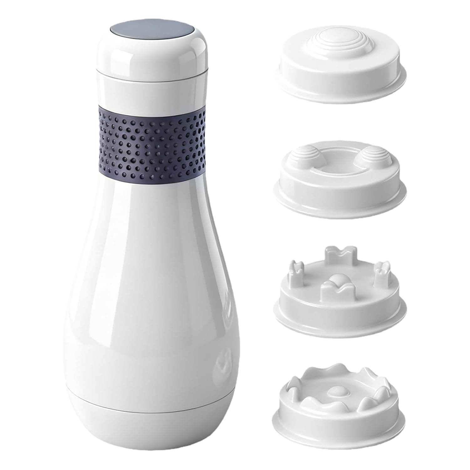 Massager with 4 Massage Heads, Foot Massager 6-Speed, High Frequency Vibration Massager, Neck Massager, Relieves Fatigue and Muscle Relaxation