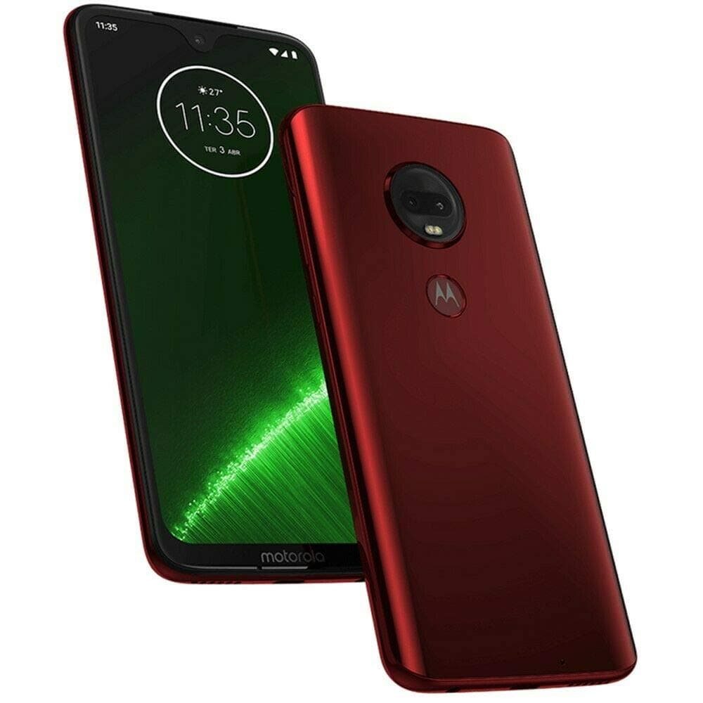 Motorola Moto G7 Plus DUAL-SIM 64GB ROM + 4GB RAM (GSM Only|No CDMA) Factory Unlocked 4G/LTE Smartphone (Viva Red) - International Version