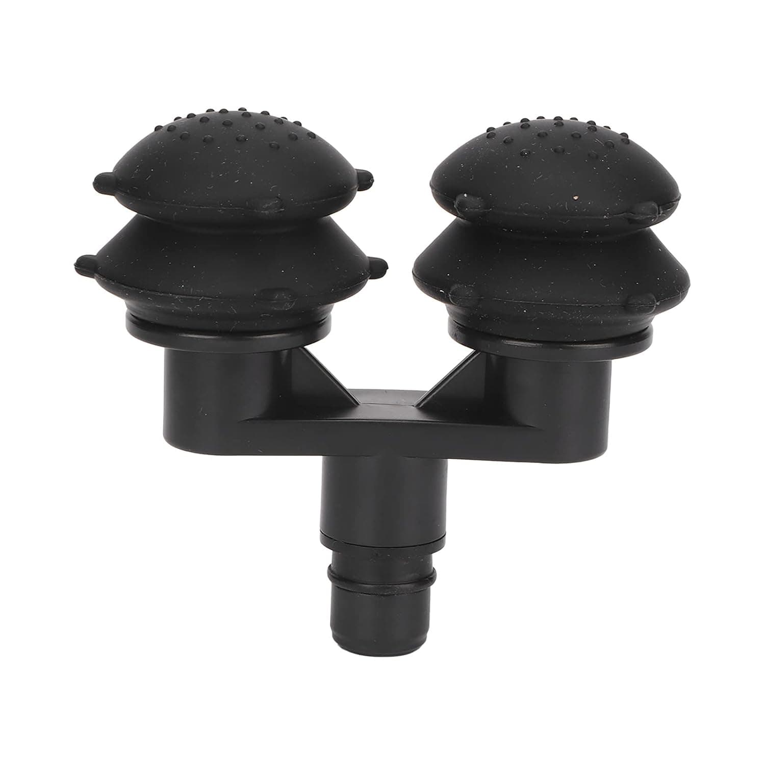 Massager Replacement Head, Massage Attachment Head, 0.7in Outer Diameter Silicone Odourless Muscle Relaxation Massage Attachment Head Black