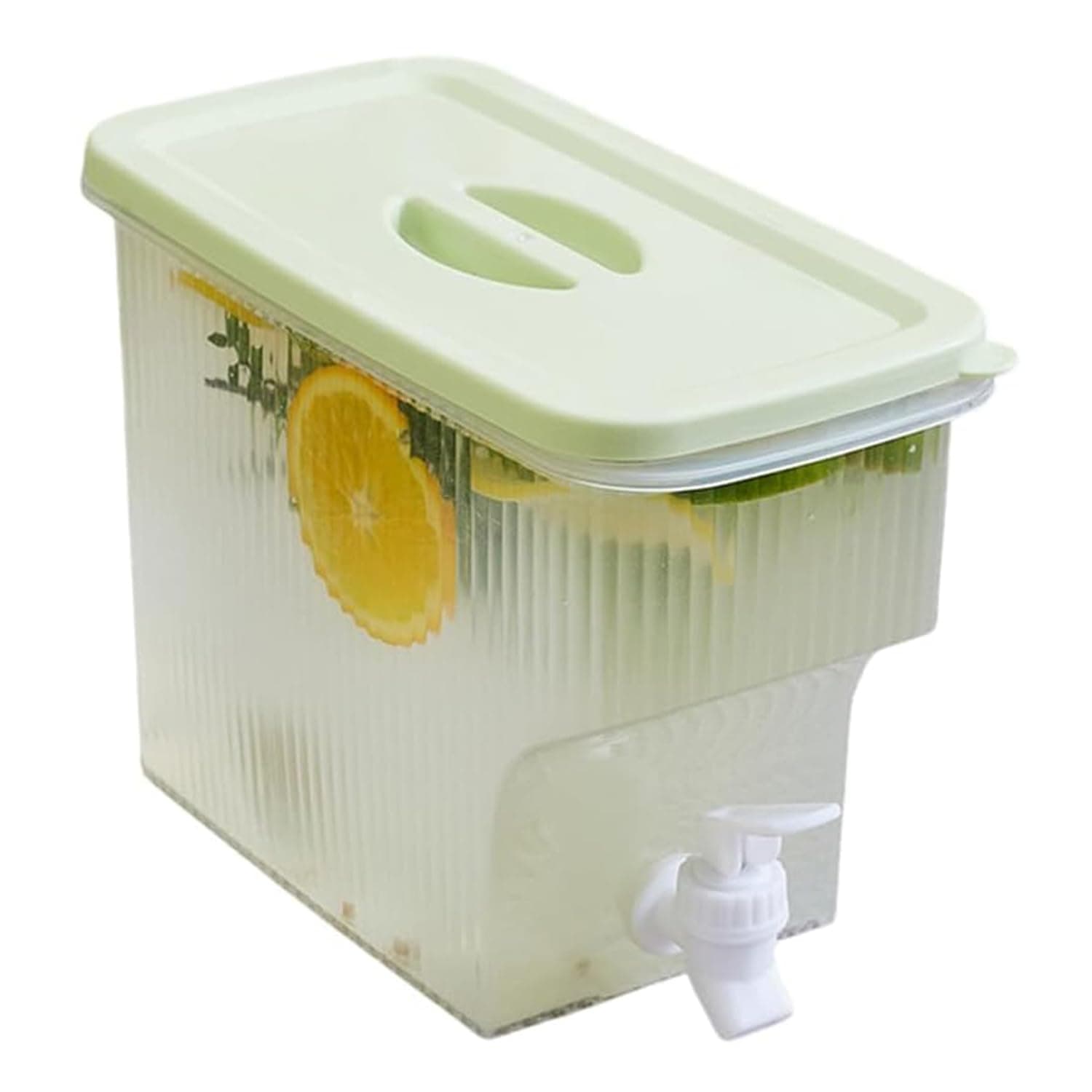 غلاية مياه باردة للثلاجة بسعة 3900 مل مع فوهة وغطاء - موزع عصير شفاف بسعة كبيرة للمنزل والمكتب