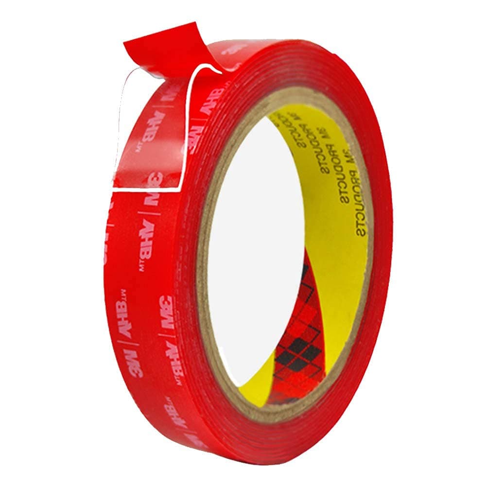 Double Sided Tape, 0.98In x 9.8Ft Clear Mounting Tape, Heavy Duty Mounting Tape, Transparent Waterproof Double Sided Tape for Car Home Office Decor