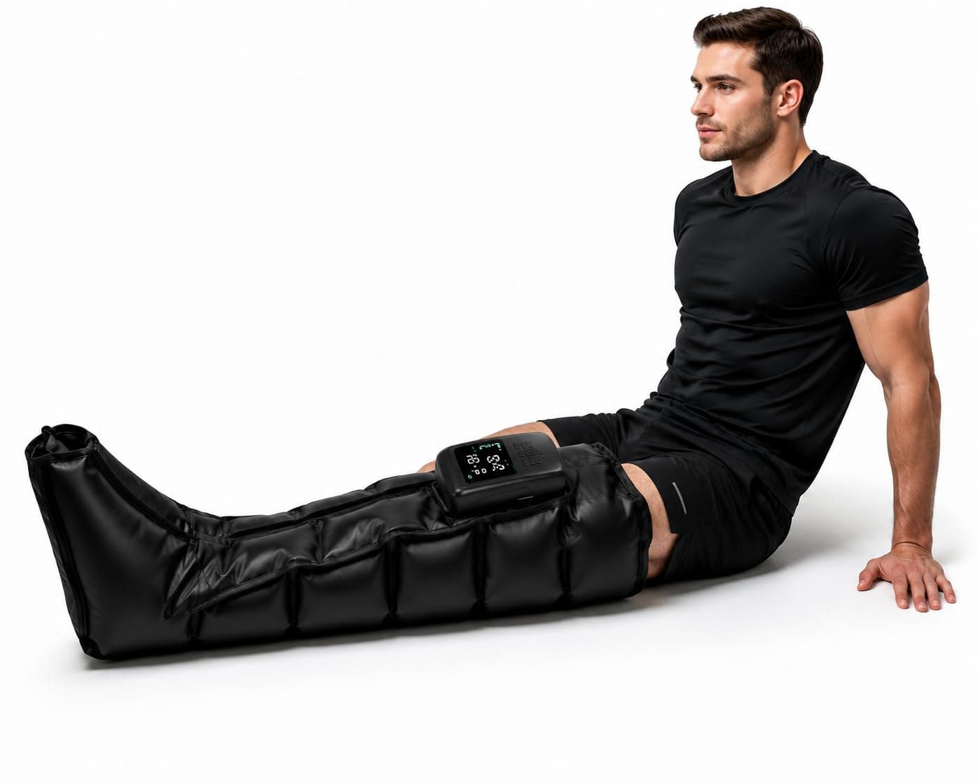 Wireless Leg Massager, Compression Massager for Legs for Relaxation and Regeneration Comfortable Massage (Medium)