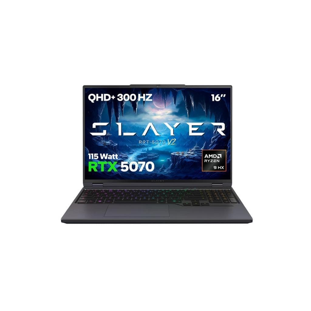 Game Garage Slayer R9T-5070 V2 C2 AMD Ryzen 9 8945HX 32GB RAM 2TB SSD RTX5070 16" 300Hz QHD+ IPS FreeDOS Gaming Laptop