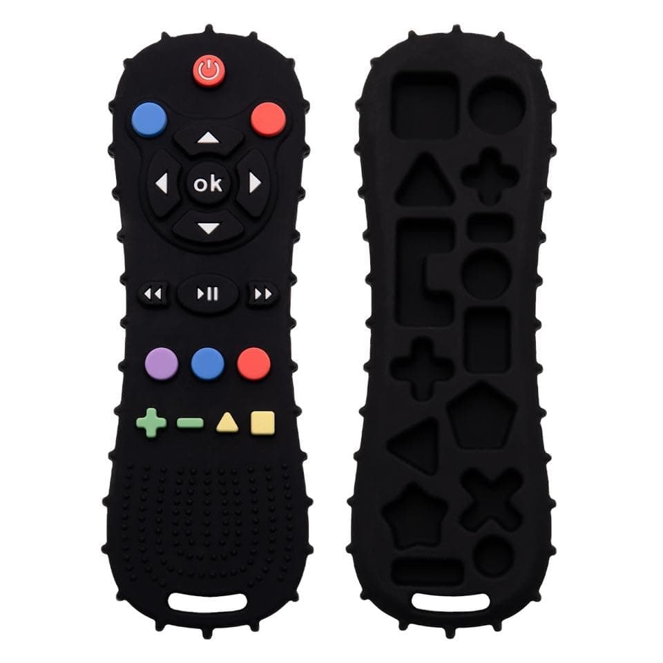 Remote Shape Silicone Teether (Black)