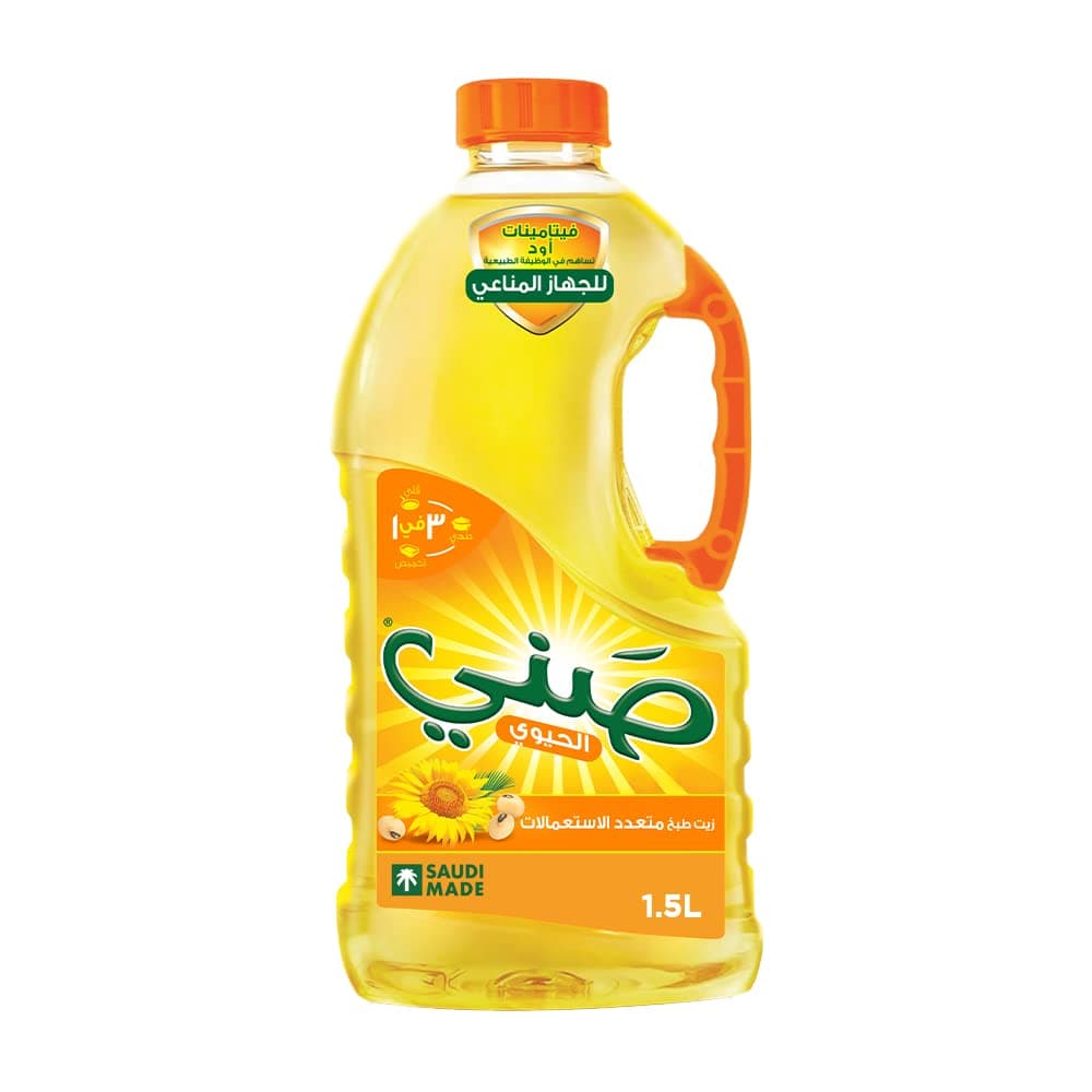 Sunny Sun Active Vegetable Oil, 1.5 Litre - Pack of 1