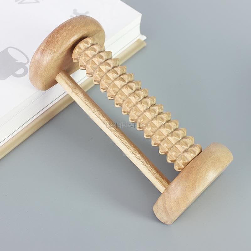 Wooden Massager Body Back Wooden Foot Roller, Foot Massager for Plantar Fasciitis, Stress Relief, Relaxation