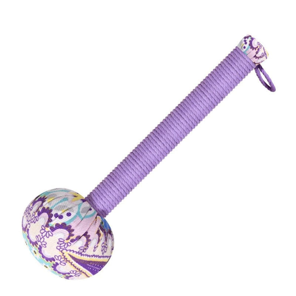 Wormwood Massage Hammer, Long Manual Body Massage Hammer, Full Body Massager for Muscle Relaxation, Meridian Activation (Purple)