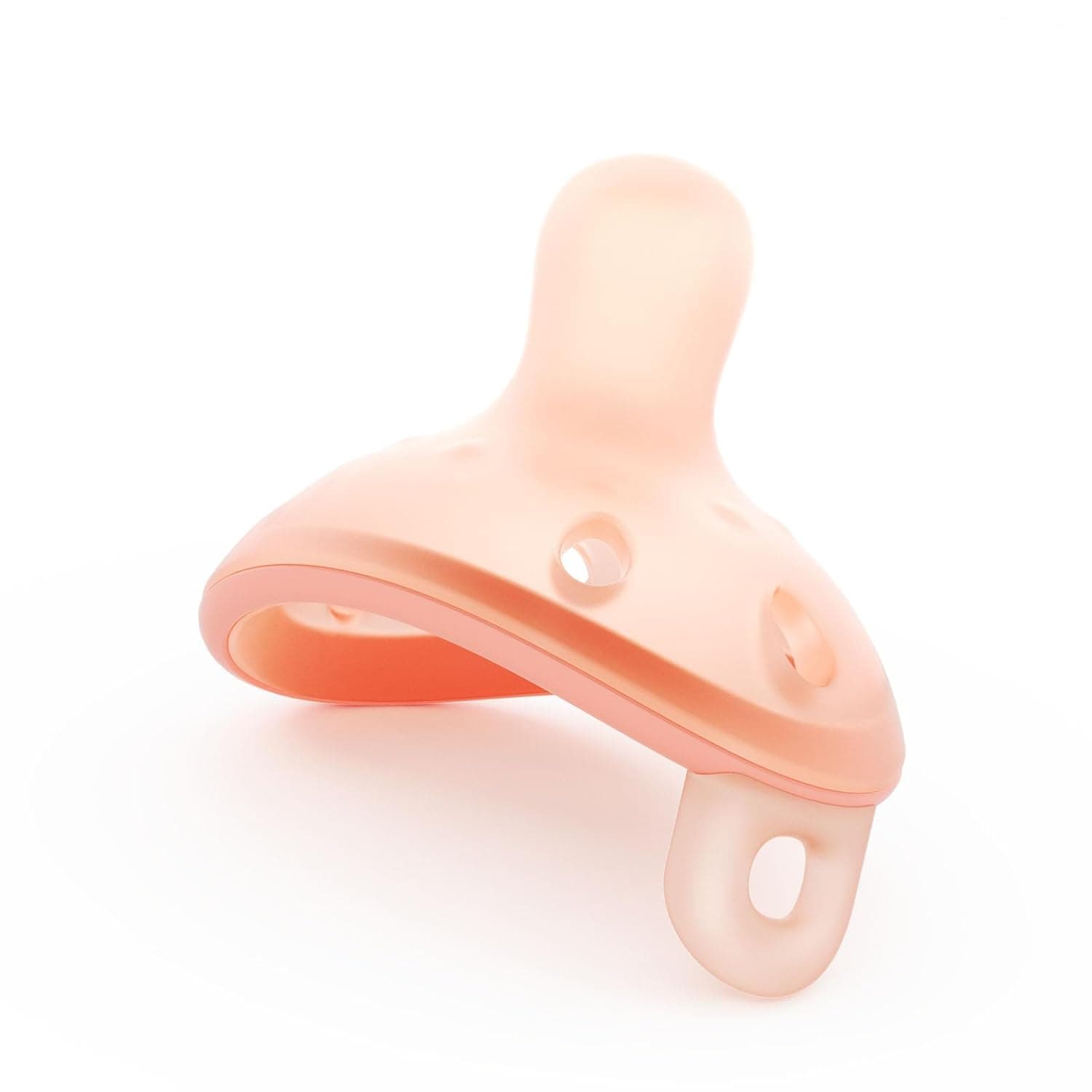Breast-Like Baby Pacifier for Newborns Breastfed Babies 0-6 Months | Natural Latch Nipple | Skin Soft Silicone | StayPut Lightweight | Easy Clean One-Piece | BPA-Free