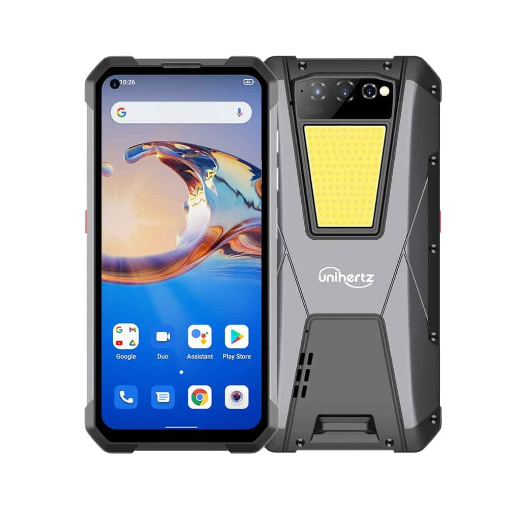 Unihertz Tank, Largest Battery 4G Rugged Smartphone 108MP Camera Fingerprint 66W Fast Charging 2380 Hours Standby 150 Hours Calling Time (Support T-Mobile & Verizon only) Black