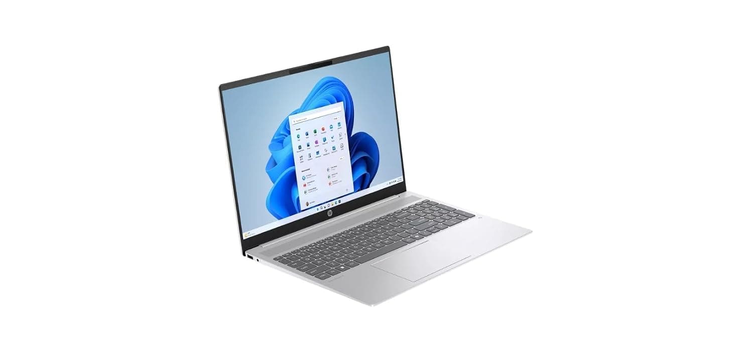 HP OmniBook 5 16-inch 2K IPS Touchscreen Laptop, Intel 12-Core Ultra 7 255U, 16GB LPDDR5 RAM, 1TB SSD, Copilot AI, WIFI 6, Backlit English Keyboard, Win 11, silver