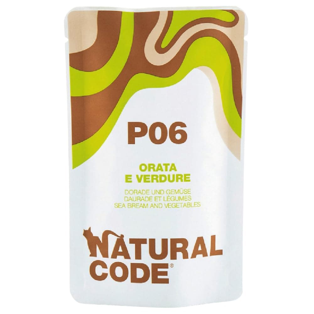 Natural Code Cat Wet Food Pouch Sea Bream & Vegetables Adult 70g
