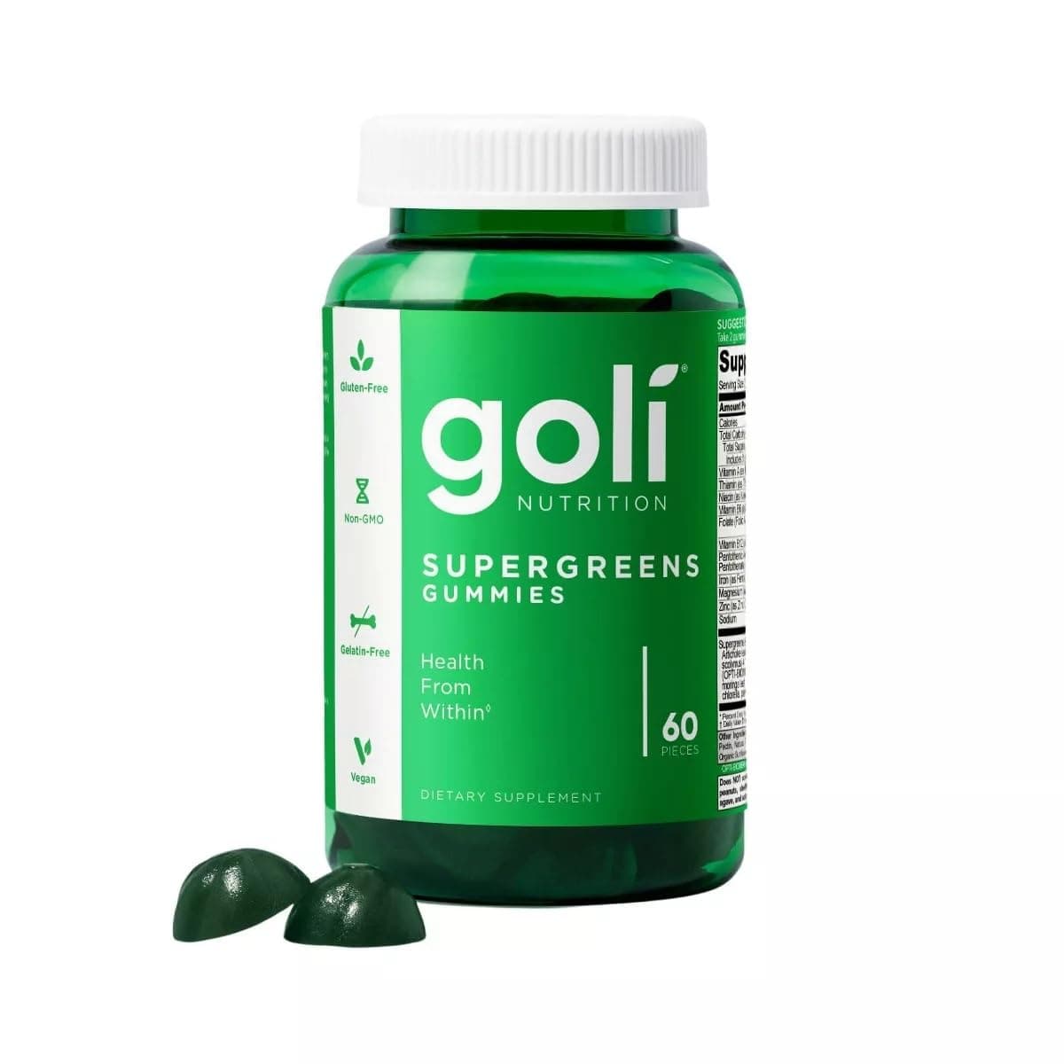 Goli Nutrition, Supergreens Gummies, 60 Gummies