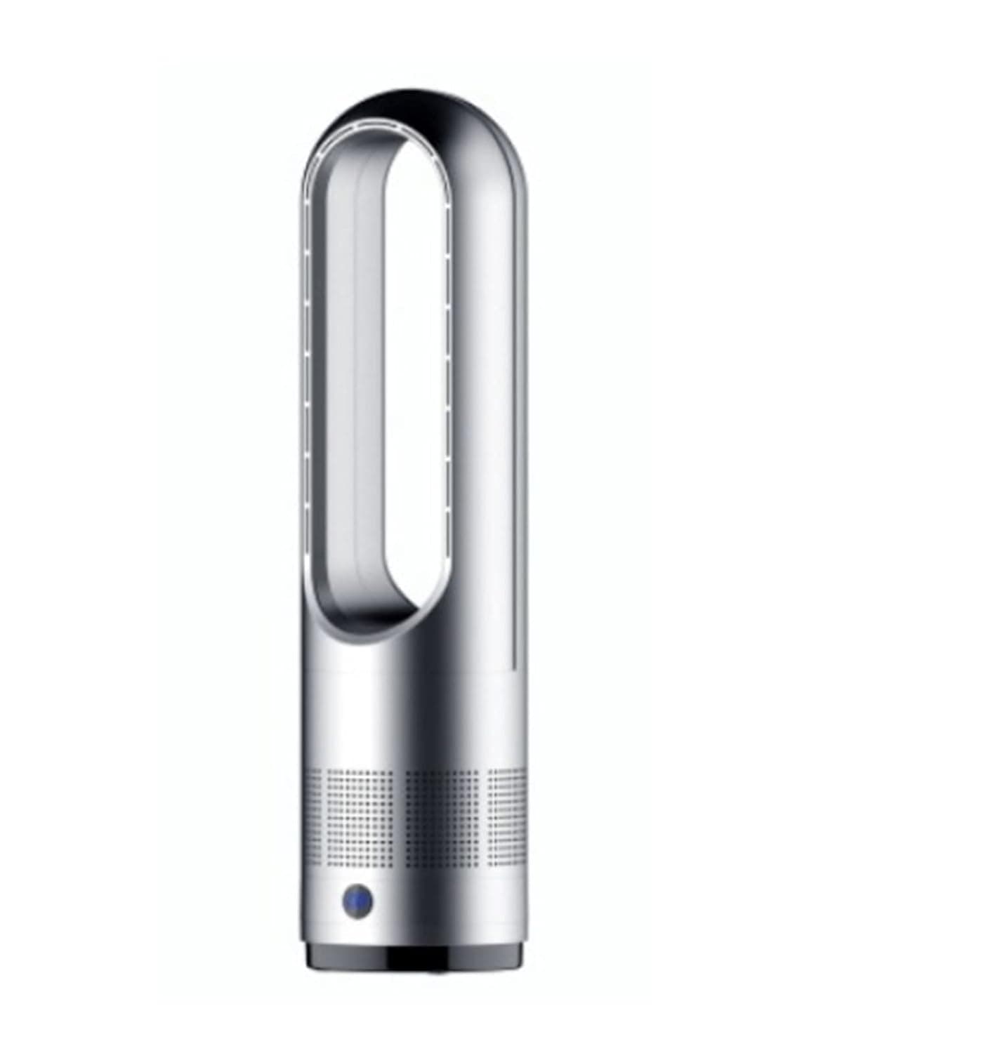 مروحة كهربائية صغيرة بدون شفرات مقاس 18 انش بدون شفرات من ابركسبا، مروحة كهربائية بدون شفرات وجهاز تحكم عن بعد ووظيفة التوقيت، مروحة هوائية صامتة (رمادي)