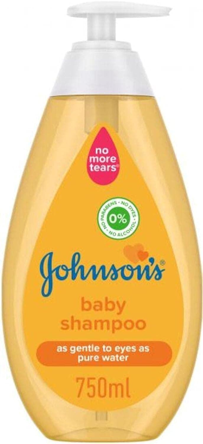 Johnson's Baby Shampoo - 750 ml | Clinically mild formula designed to be as gentle to eyes as pure water, perfect for everyday bath time