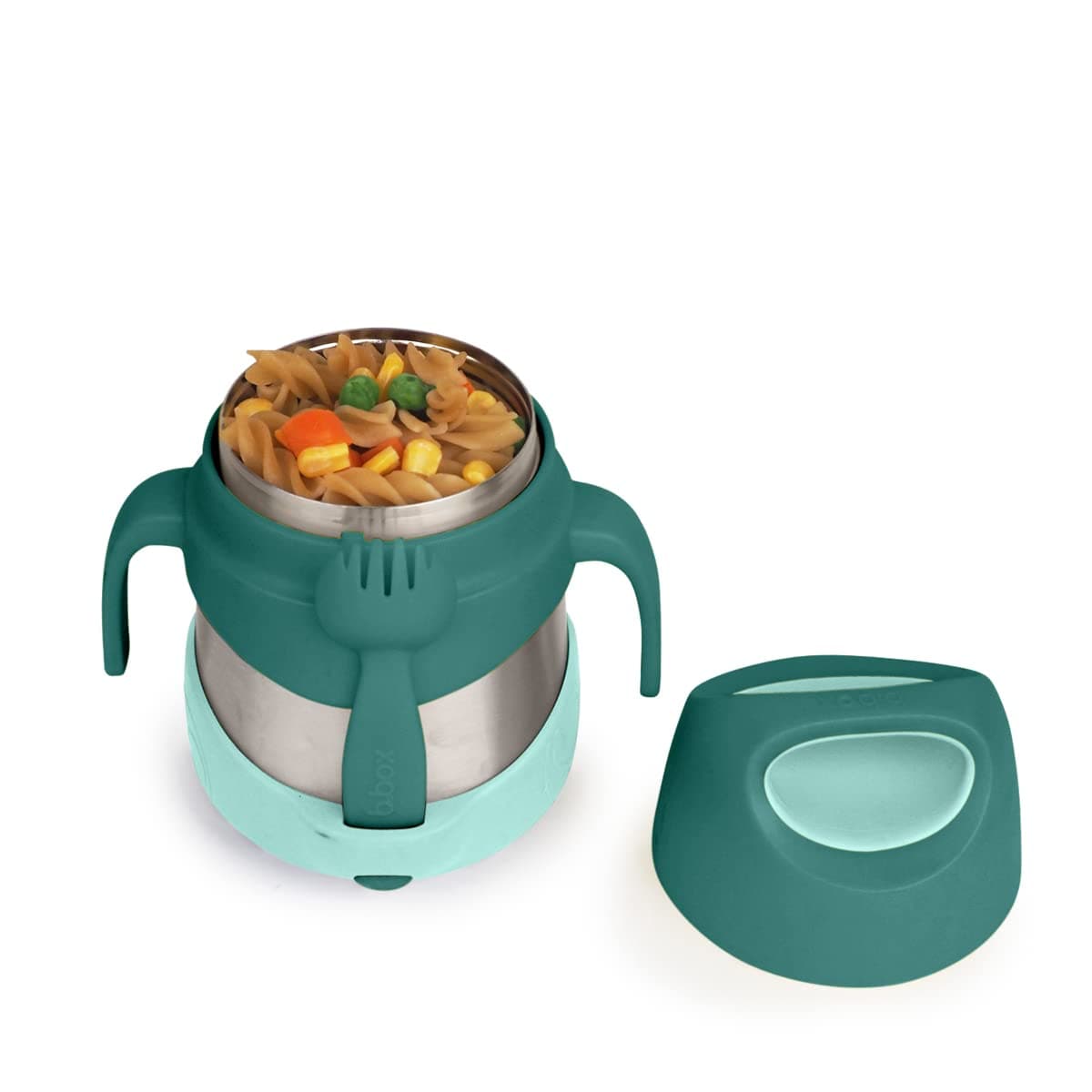 B.box Emerald Forest Insulated Food Jar, 1 EA | Stainless Steel Lunch Box for Kids, Food Containers, Warm 5 Hours, Easy Open, Dishwasher Safe, BPA Free — Emerald Forest
