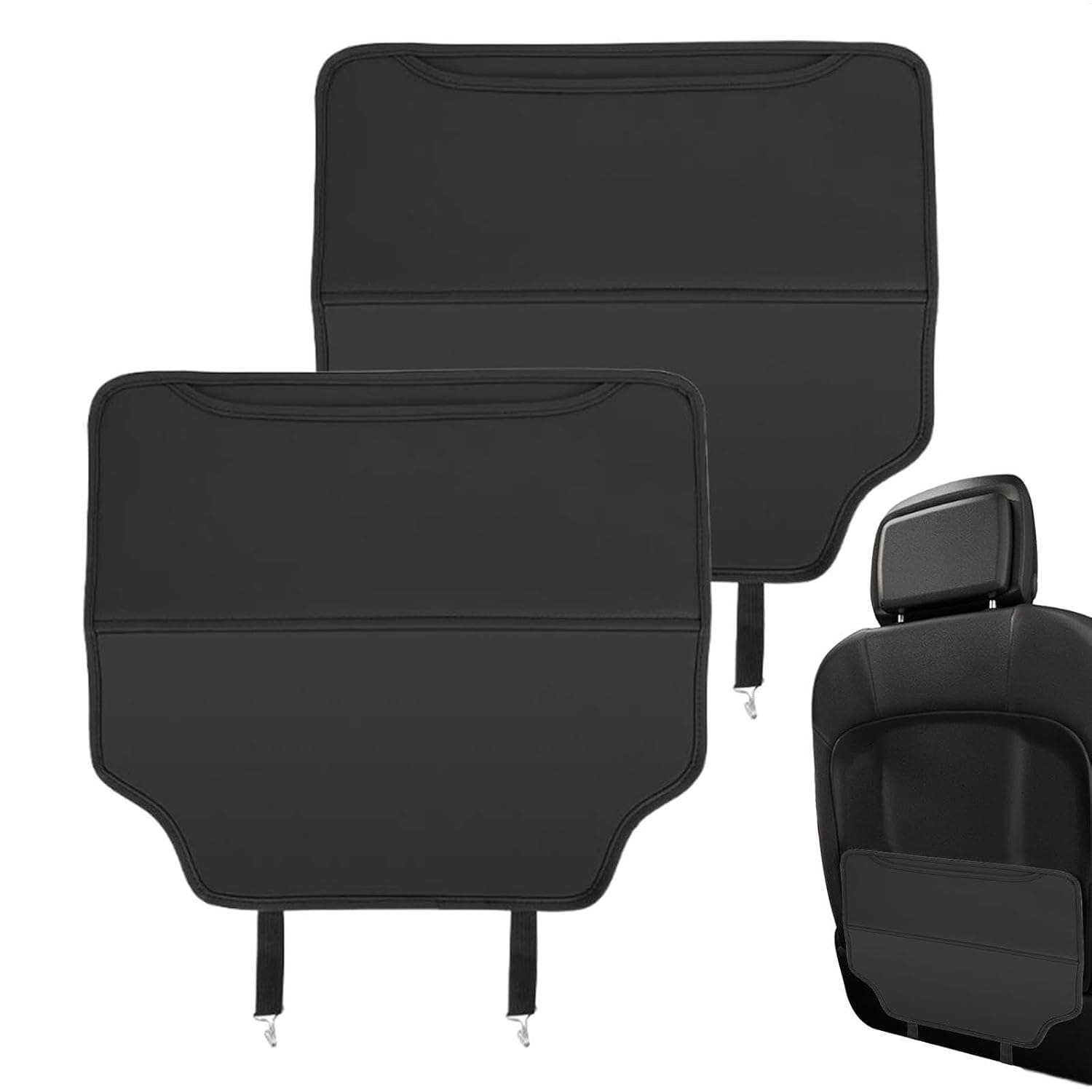 Back Seat Protector for Kids, Waterproof Car Seat Kick Mats, Durable Leather Car Backseat Cover, Anti-Slip, Wear-Resistant, Universal Fit, Easy Installation, Ideal Kids Car Accessories