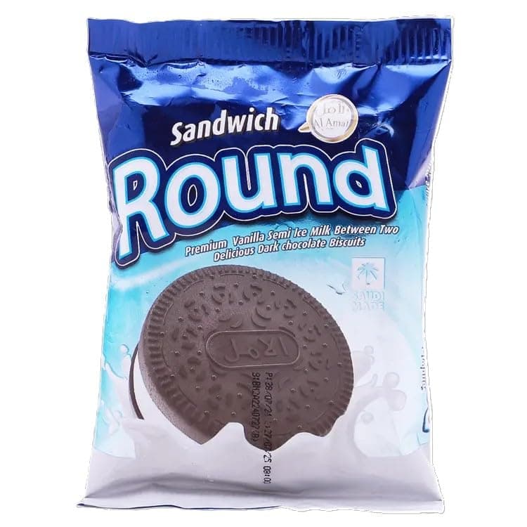 Alamal Round Sandwich Ice Cream 80 ml