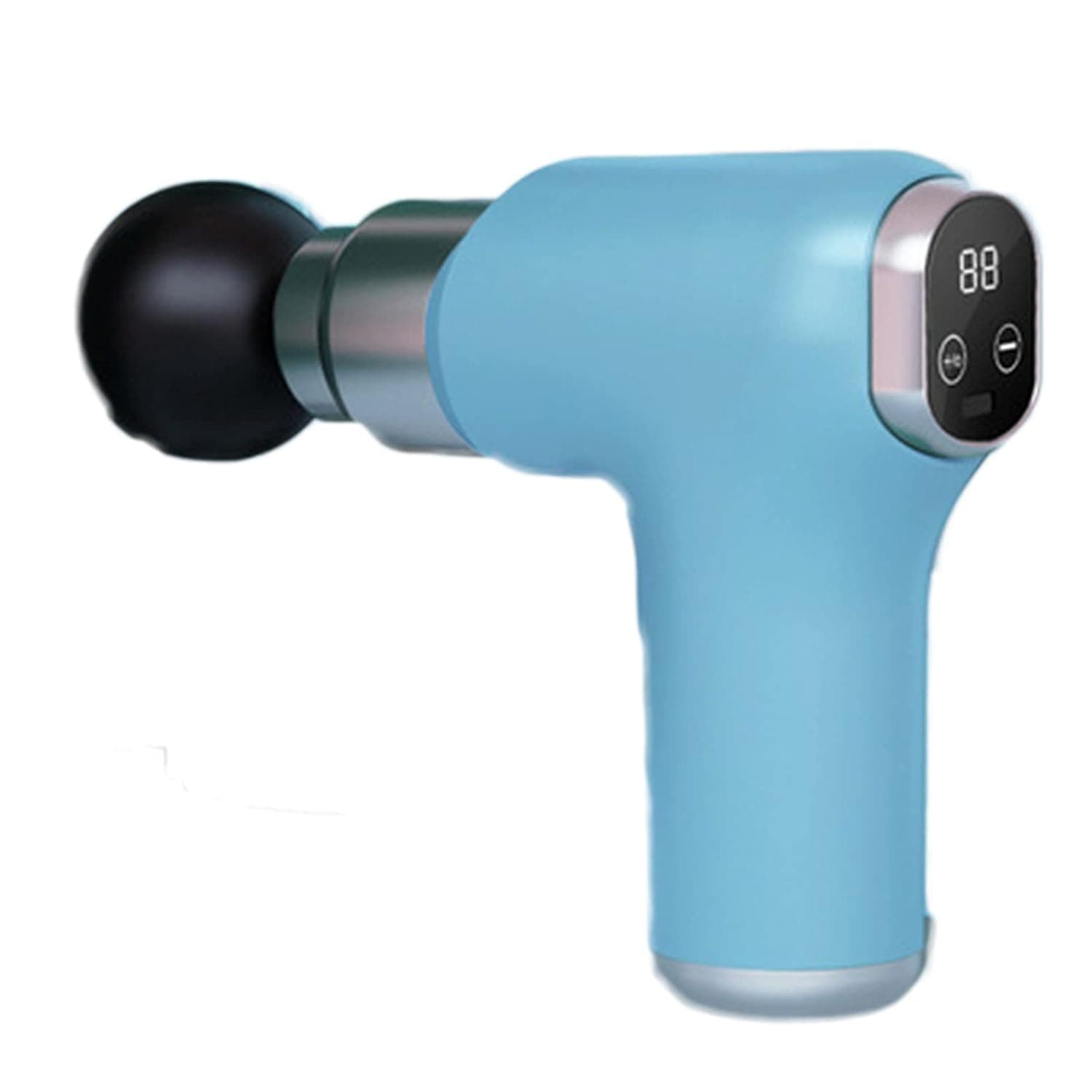 Mini Fascia Gun Muscle Relaxation Electric Massager Home Vibration Massage Gun Fitness Exercise Neck Membrane Grab Blue HunShie