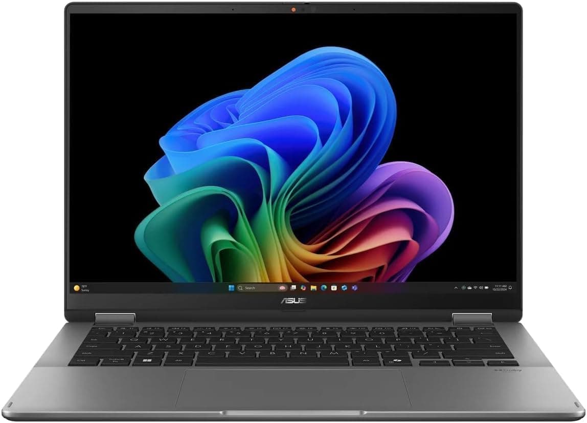 ASUS Vivobook Flip 14 2-in-1 Laptop: 14" OLED Touchscreen, Intel Core Ultra 7 256V Processor, 16GB RAM, 1TB SSD, Backlit Chiclet Keyboard, Thunderbolt 4, Copilot+ PC