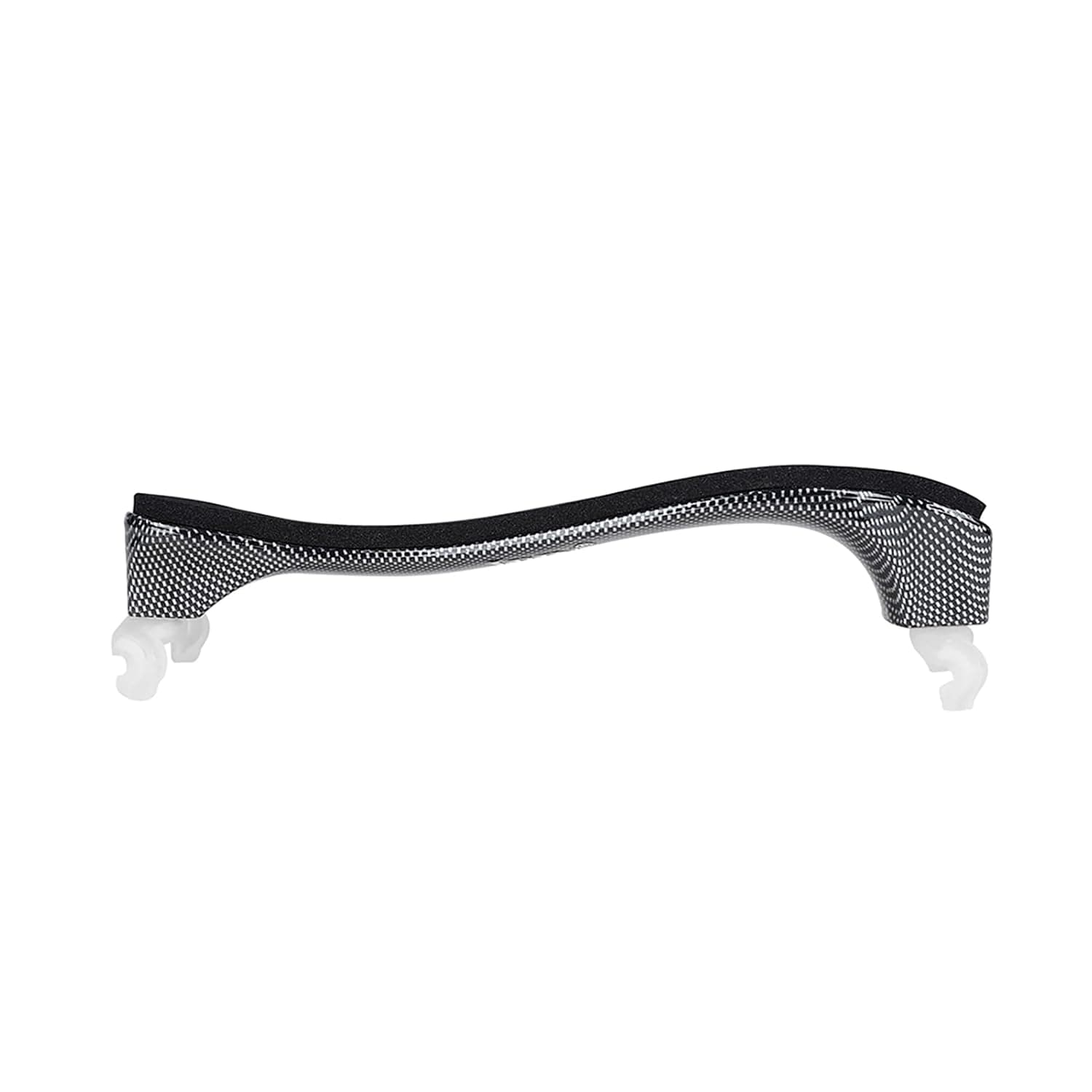 Eacam Violin Shoulder Rest 4/4 3/ Violins Adjustable Feet Thick Foam Pad Suitable Different Neck Lengths Musical Instrument Music Equipment Model 1550 (Black & White)