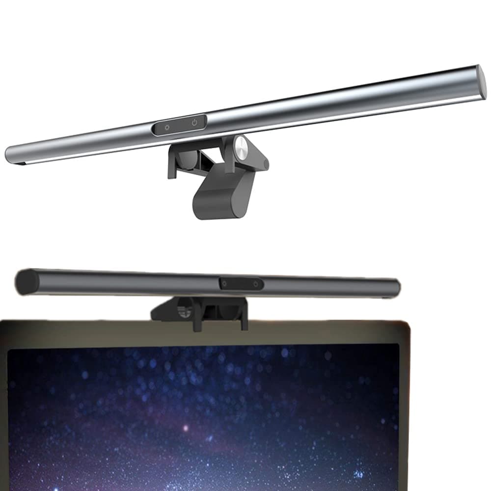 XINBAOHONG Computer Monitor Lamp Auto-Dimming 40CM Screen Monitor Light Bar for Eye Caring,e-Reading LED Task Lamp with Stepless Adjustment Touch Control No Screen Glare Space Saving Home Office Lamp