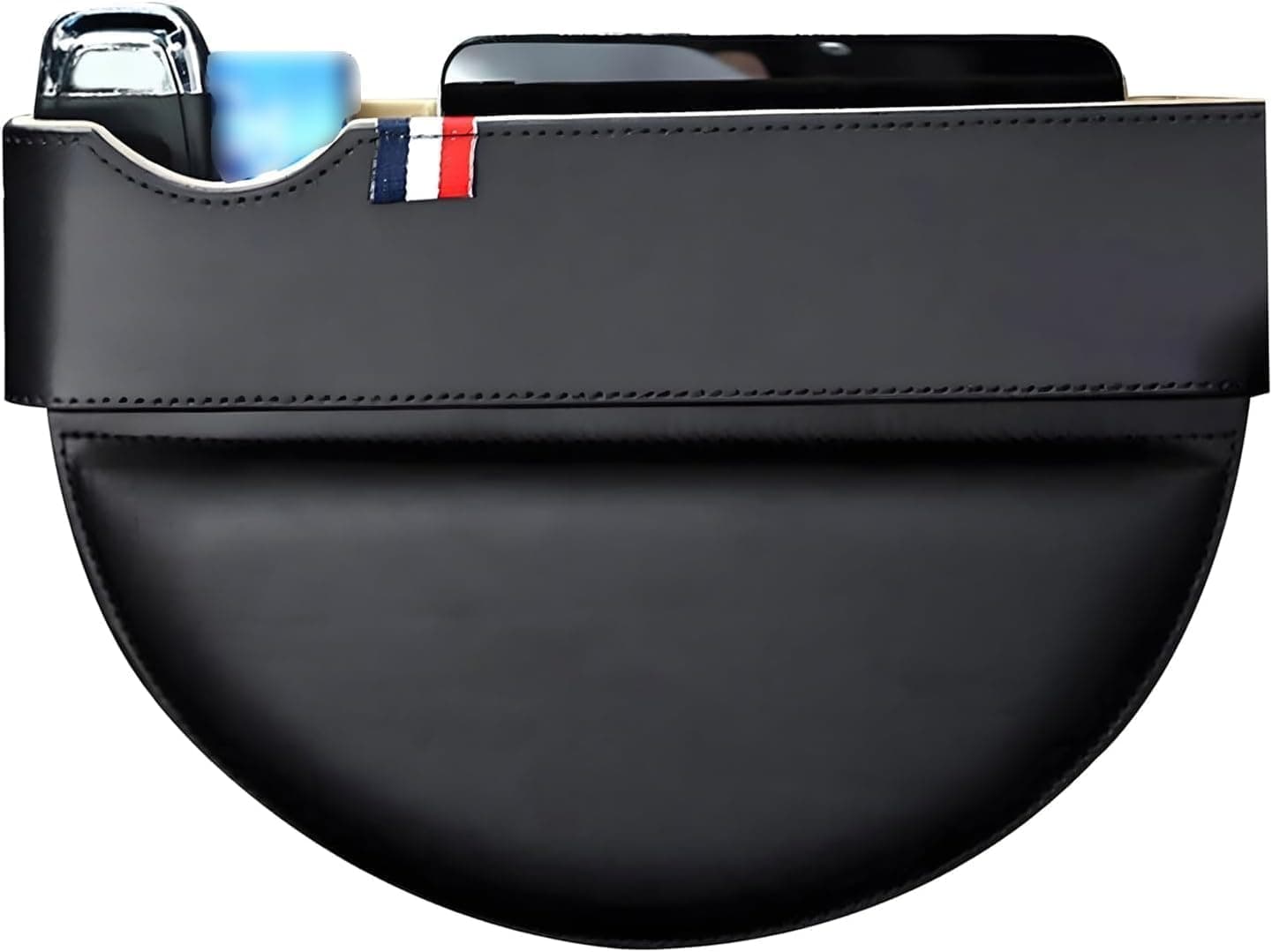Aputue Car Seat Gap Organizer, Universal Console Gap Filler, Multi-Functional Storage for Keys Wallet Phone, Premium Leather Catcher, Cup Holders for Vehicles, Keep Interior Tidy