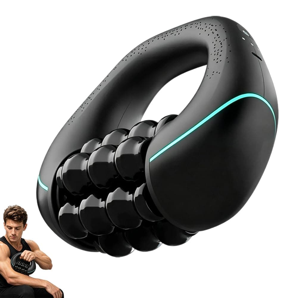 Electric Hand Massager Wireless for Neck Shoulder Back Deep Tissue Massager with 24 Massage Nodes 3 Intensity Levels Rechargeable for Relaxation and Pain Relief
