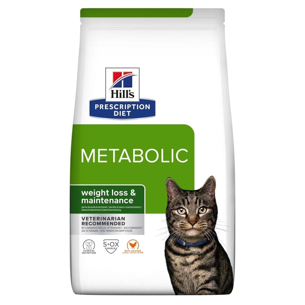 Hills cat veterinary dry food for metabolic weight loss and maintenance with chicken 1.5kg