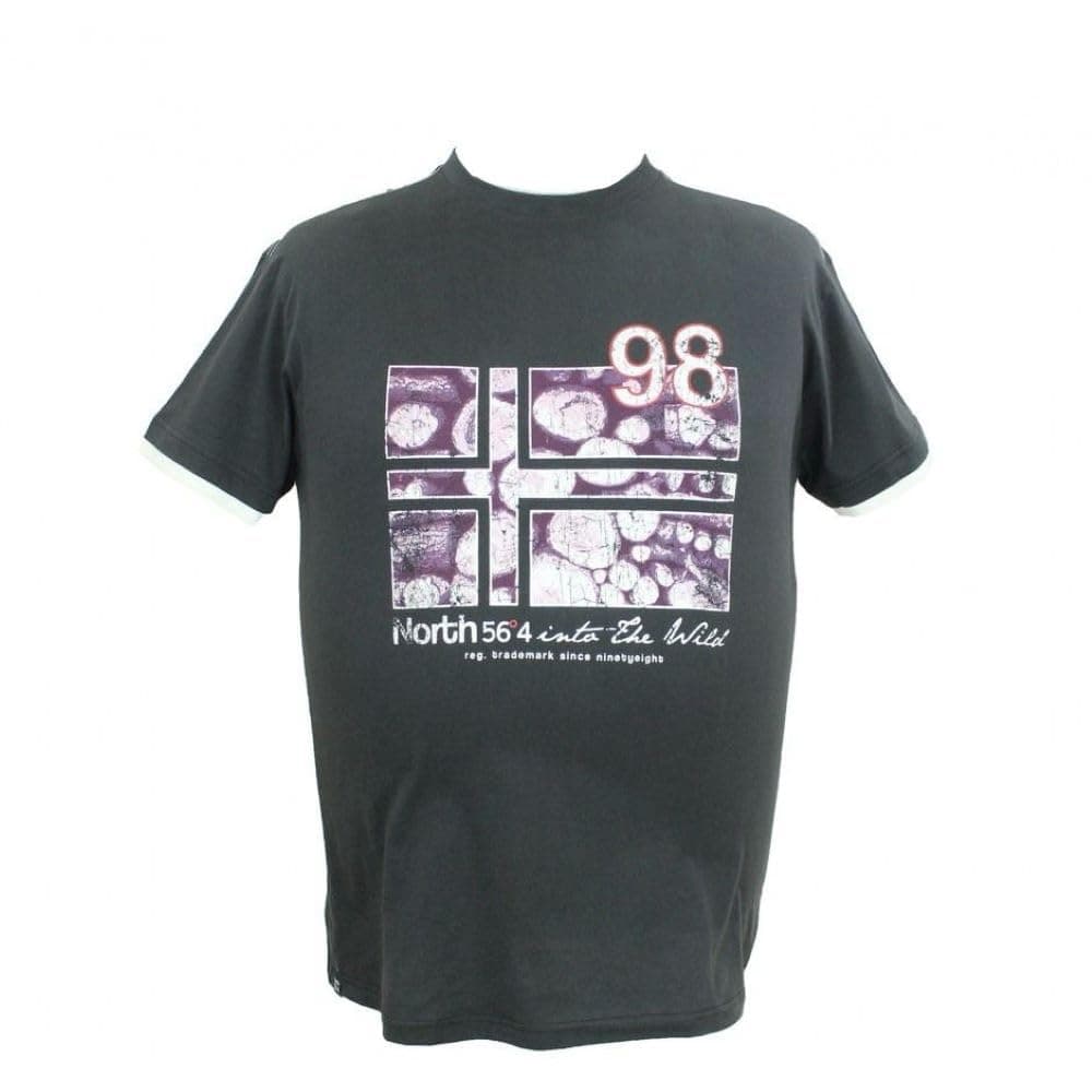 MAX...L ALLSIZE Big & Tall Men's T-Shirt – 100% Pure Cotton Graphic Tee, Soft Comfort Fit Short Sleeve Top, Dark Grey- 4070491020- Size: 5XL