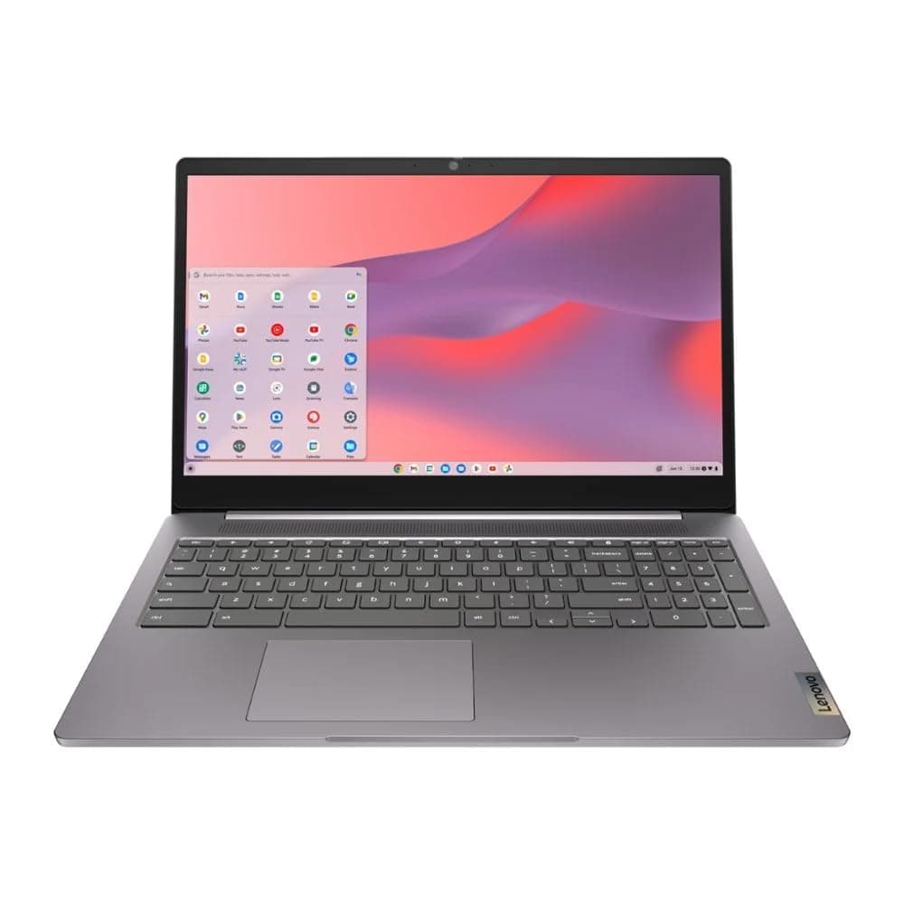 Lenovo IdeaPad 3i Chromebook 15.6" FHD Laptop, Intel Celeron N4500, 4GB Memory, 64GB eMMC, Chrome OS, Artic Grey, 82N4004NUS