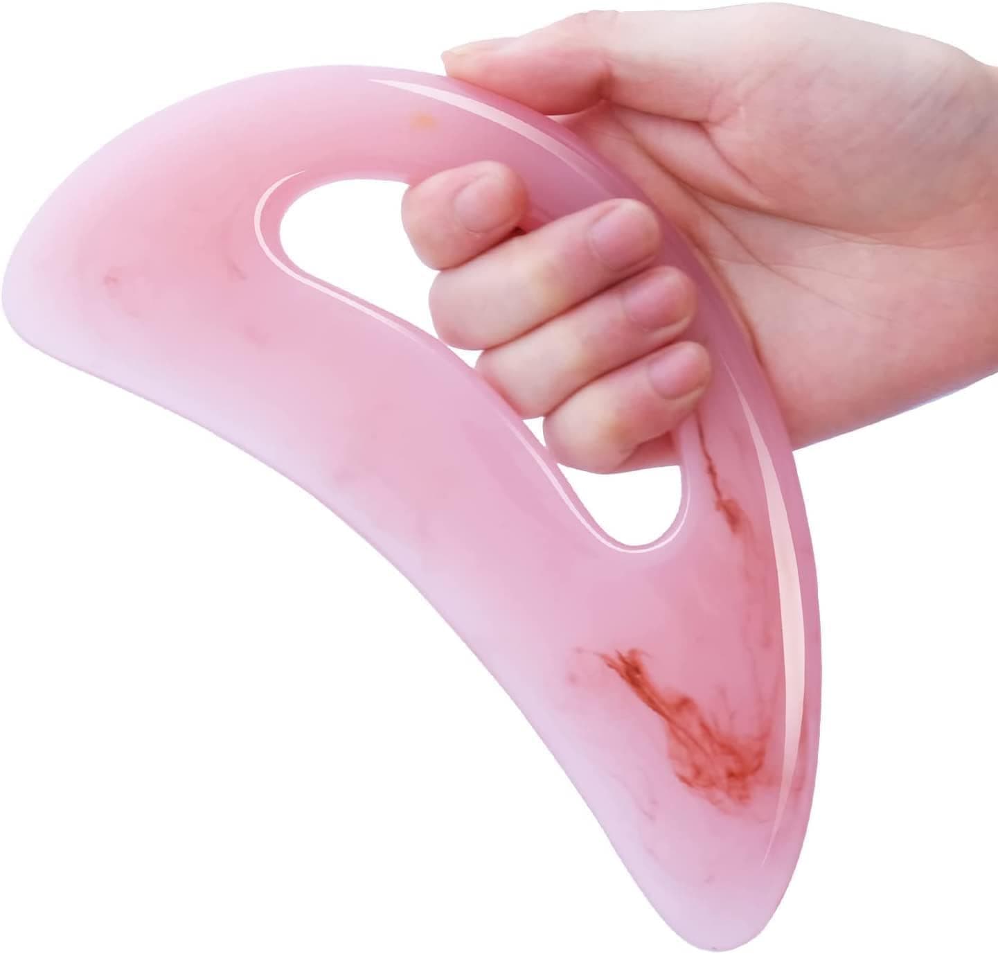 Aputue Gua Sha Massage Tool, Large Resin Body Sculpting Scraping Tools for Women and Men, Professional Lymphatic Drainage Massager for Face Neck Back Leg Relaxation, Muscle Pain Relief Scraping