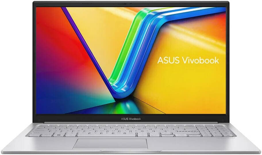 ASUS Vivobook 15 X1504VA Laptop, 15.6" FHD Display, Intel Core 5 120U, 8GB RAM, 512GB SSD, Intel Graphics, English K/B, Win11 Home, Silver