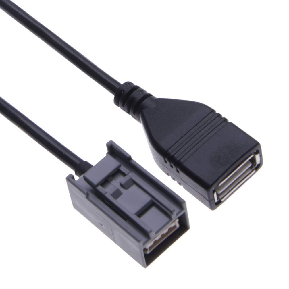 Keple USB Cable Adapter Vehicle Radio Stereo Audio USB Female Port Interface for Flash Drive Memory Stick MP3 or WMA Music Files in Honda Civic/Accord/Jazz/CR-V Car Models