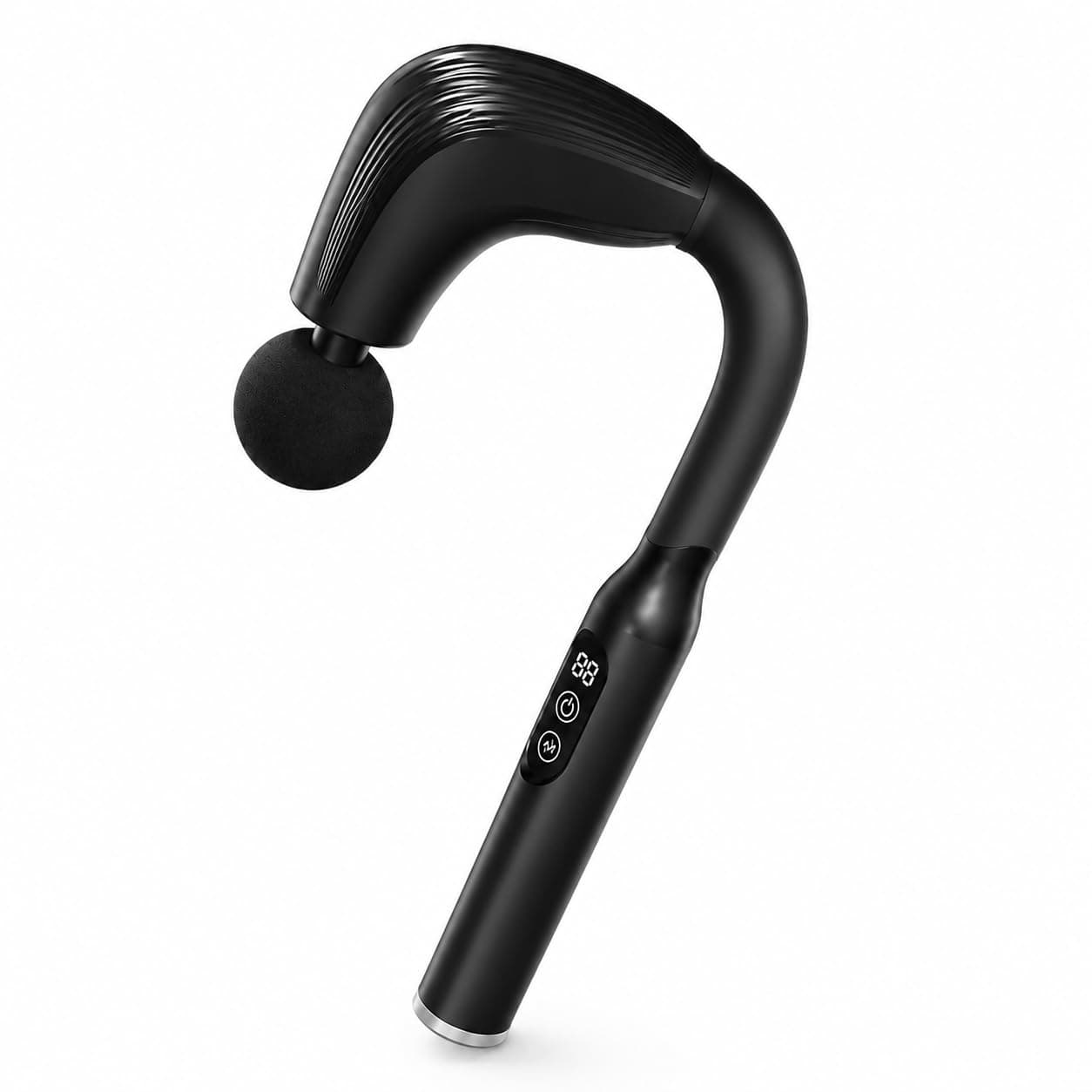 Ergonomic Deep Tissue Massage Gun with Interchangeable Heads Portable Muscle Relaxation Device for Home Office and Post-Workout Use