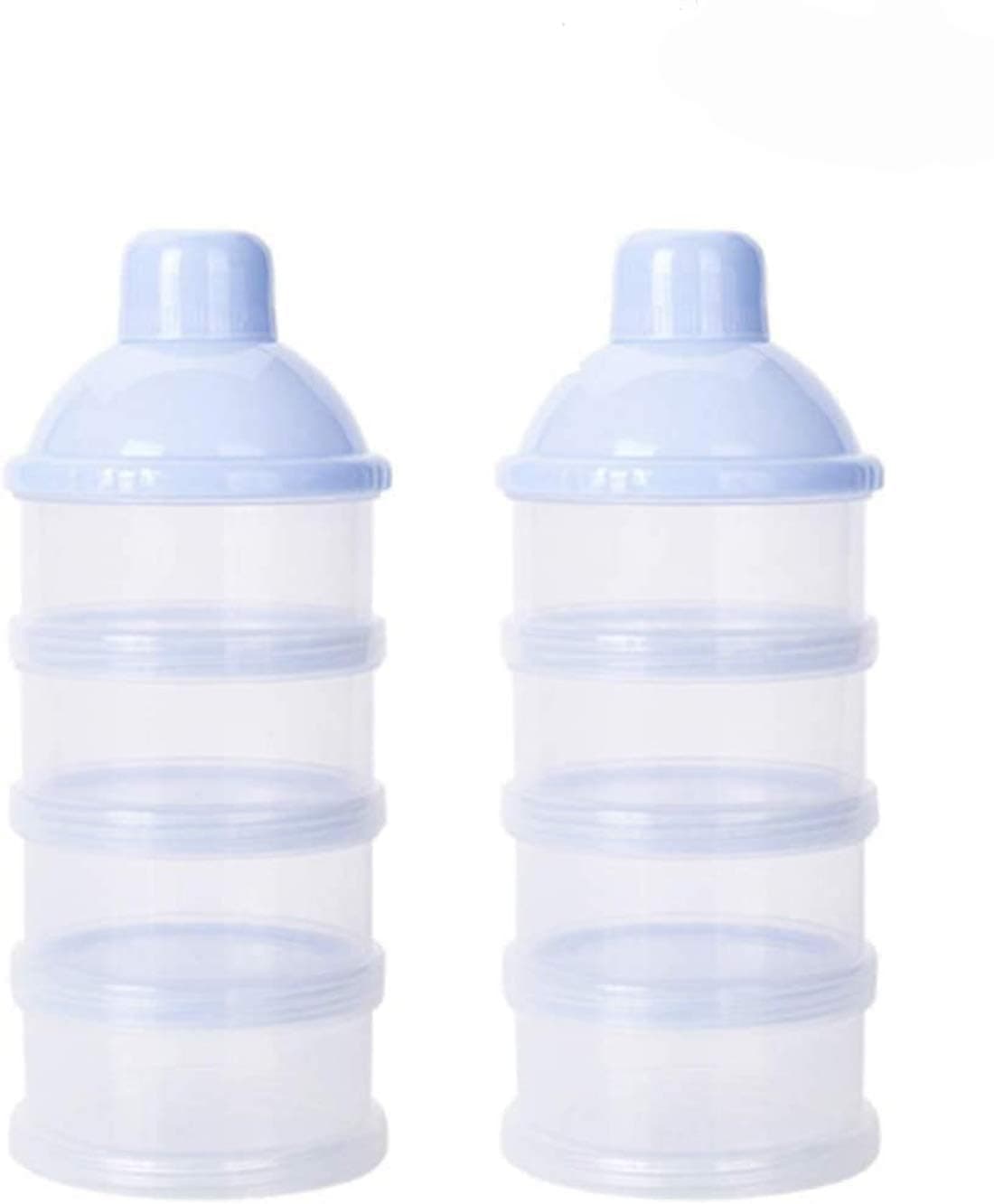 Joyzzz Milk Powder Container, 2PCS Stackable Baby Formula Dispenser, Leak-Proof Storage Box with Easy-Pour Spout, Perfect for Travel, Snack Organization, and Daily Infant Feeding, BPA Free