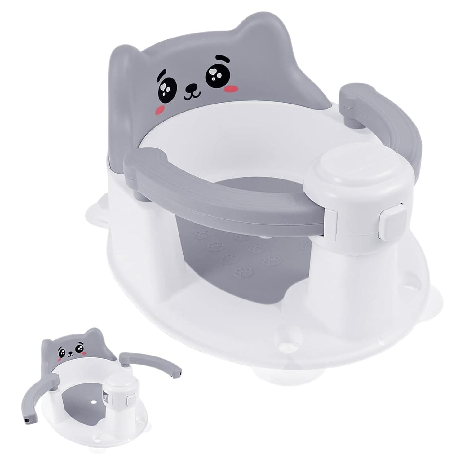 Child Bath Chair Bath Chair Suction Cups Must-Haves 6-24 Month Old Infants | Non-Slip Sit Up Bathing Seat Bathtub Shower for Bathing Travel Floor Home Travel New Parents Caregivers Safety-Consciou