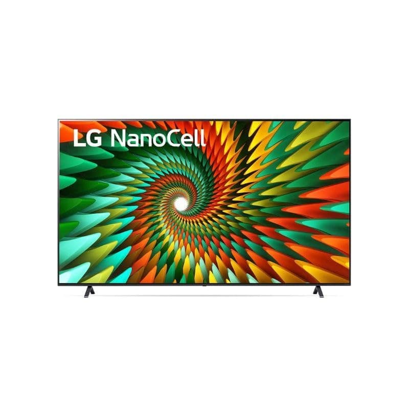 تلفزيون ذكي 55 بوصة سلسلة نانو سيل 4K LED من نانو77 ال جي 55NANO776RA، أسود