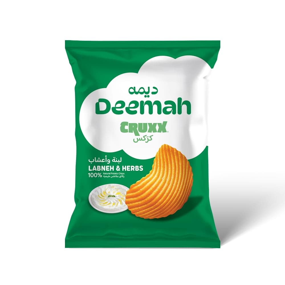 Deemah Cruxx Labneh and Herbs Flavour Potato Chips 75 g