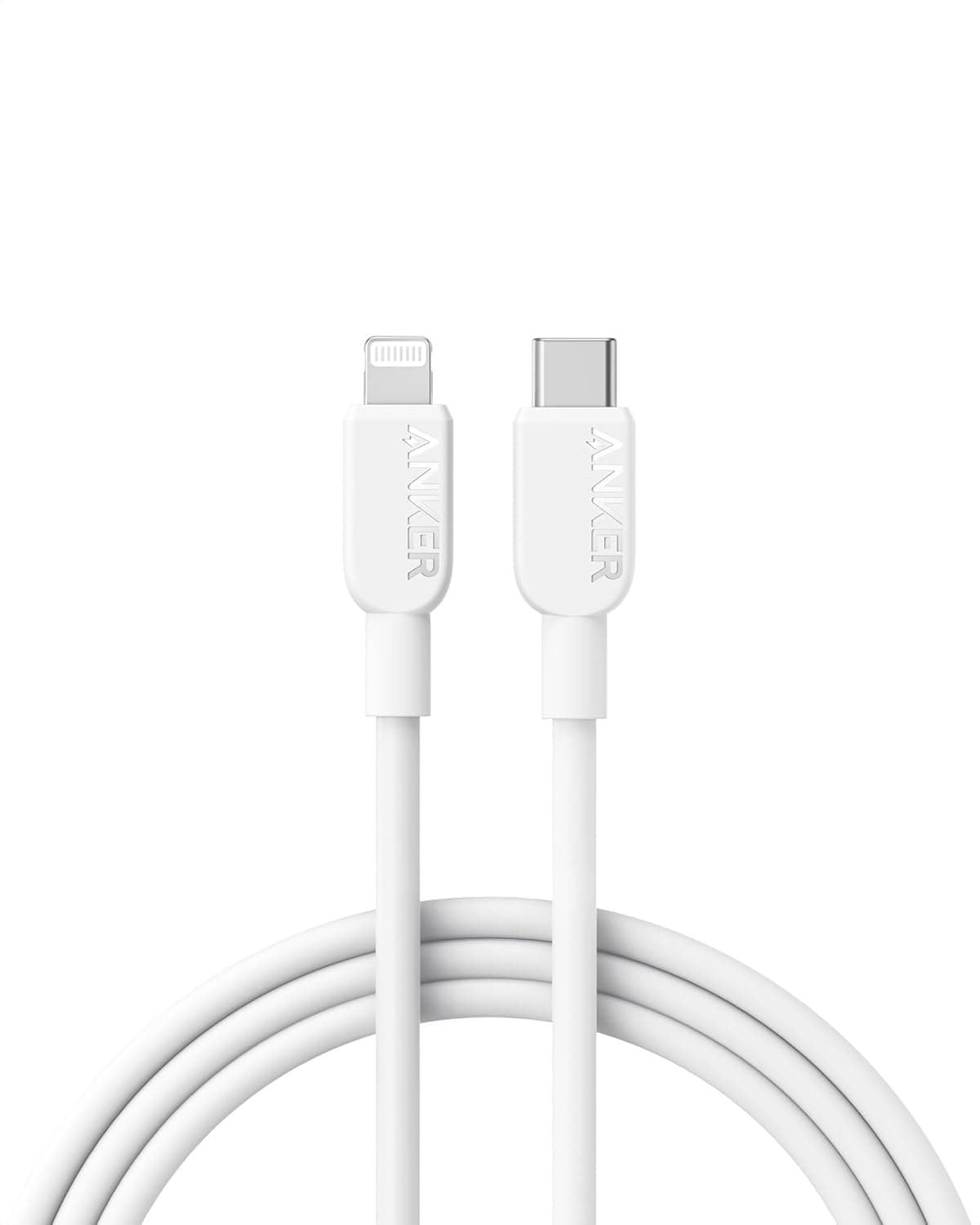 Anker USB C to Lightning Cable, 310 iPhone Fast Charger Cable(White, 6ft), MFi Certified, Fast Charging for iPhone 14 Plus 14 14 Pro Max 13 13 Pro 12 11 X XS XR (Charger Not Included)
