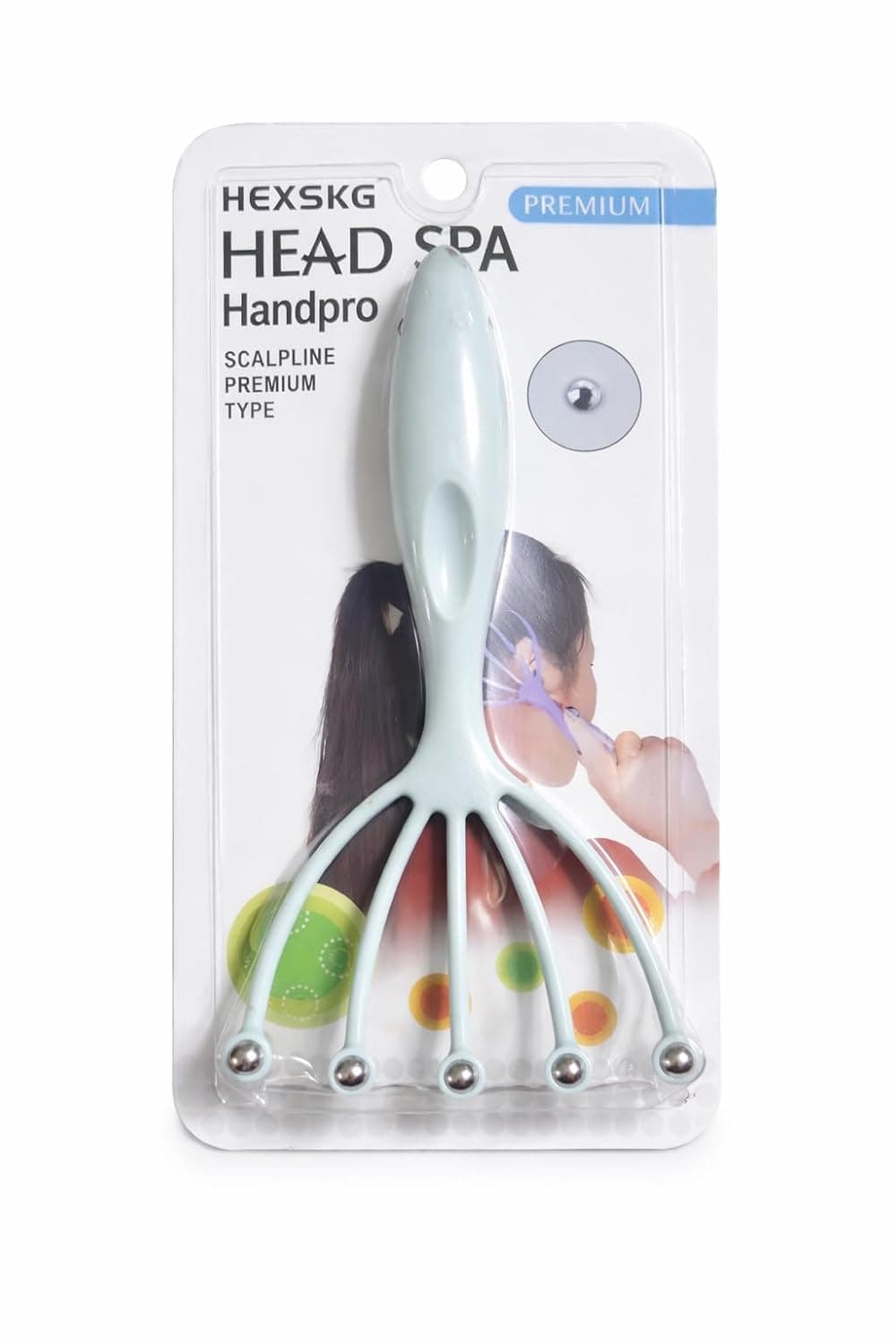Head and Scalp Massager, Steel Ball Rollers Hand Massager for Relaxation and Point Massage