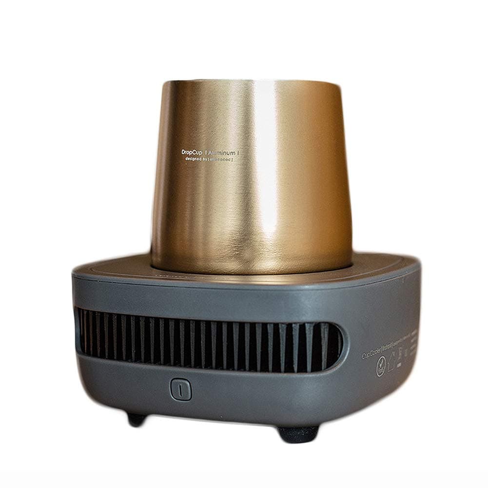 Travel Coffee Cup Warmer, Coffee Cup Warmer, 2 in 1 Electric Drink Cooling Cup with 2 Temperature Controls, Car Heating Dish Warmer H, Copper