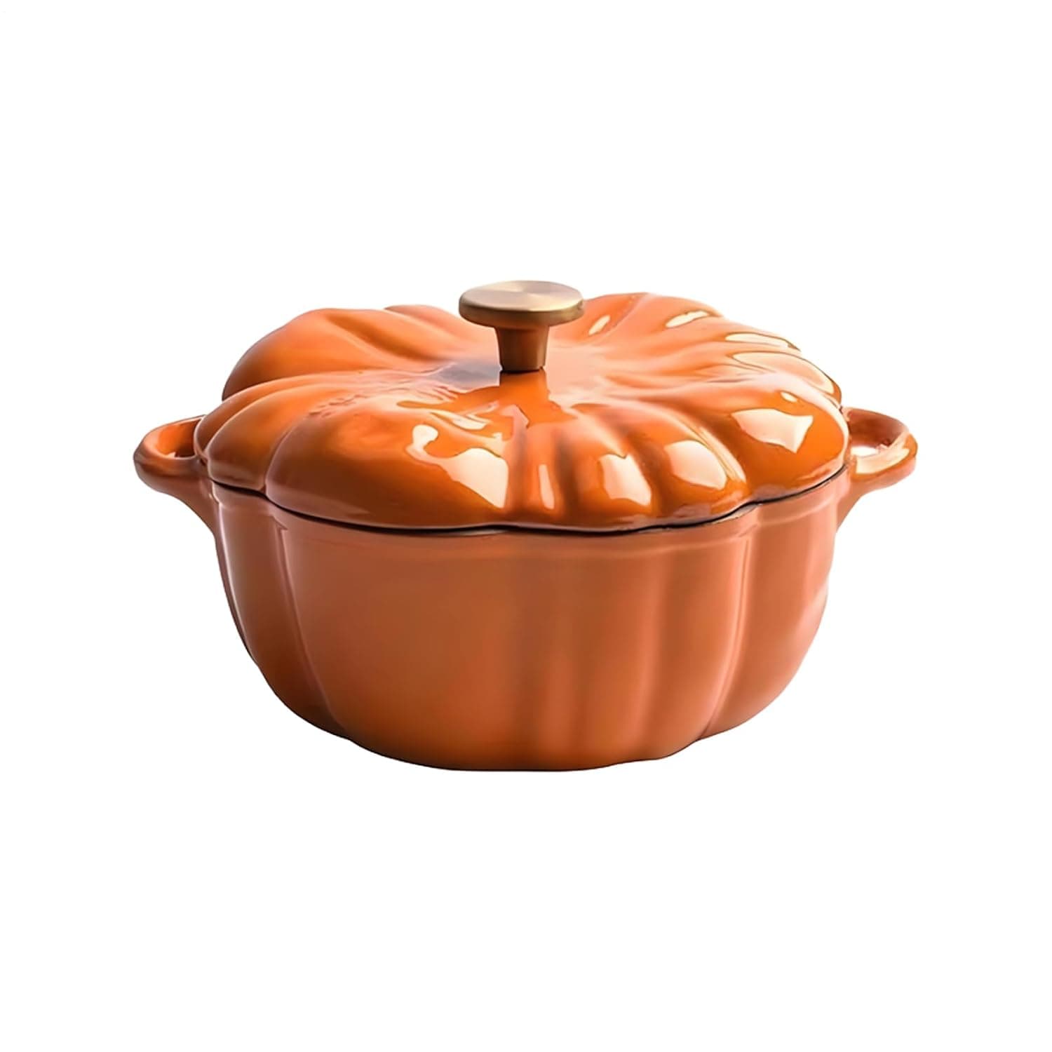 Pumpkin Dutch Oven Non-Stick Cooking Cookware Kitchen Gadget | Pumpkin Dutch Oven Pot with Lid for Simmering Kitchen Festive House Dining