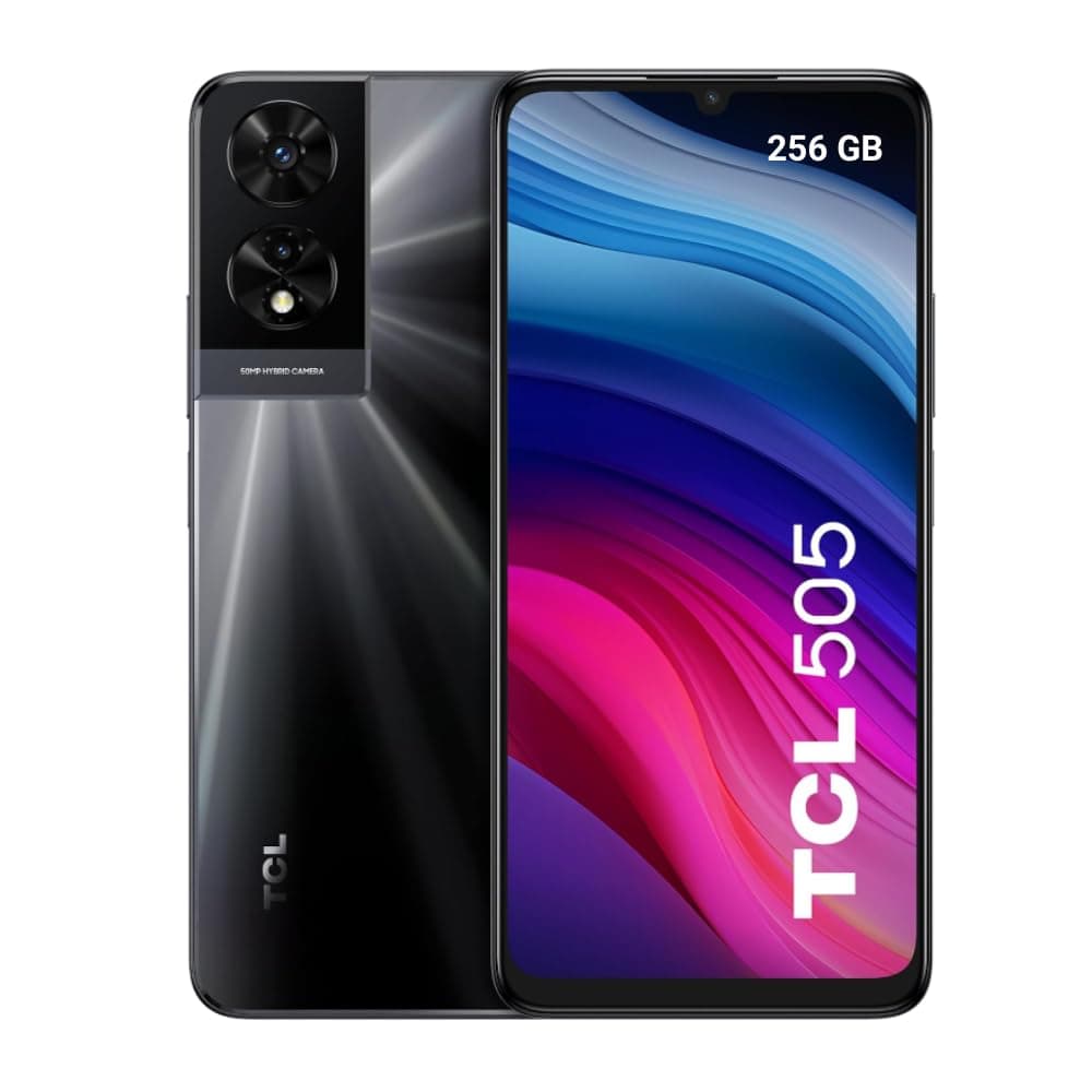 TCL 505 Dual-SIM 256GB ROM + 8GB RAM (GSM only | No CDMA) Factory Unlocked 4G/LTE Smartphone (Space Gray) - International Version