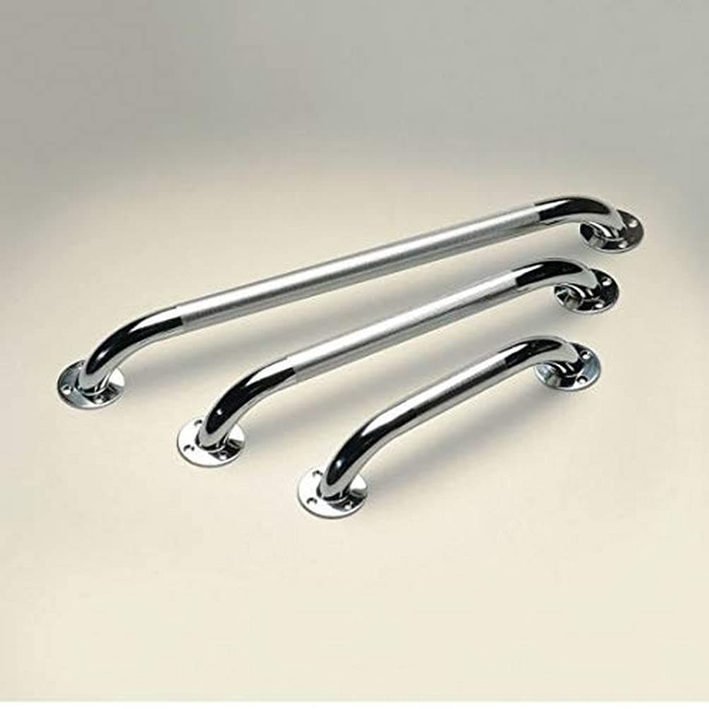 Homecraft 40.6 cm/16 inch Chrome Plated Steel Grab Rail with Indented Grip