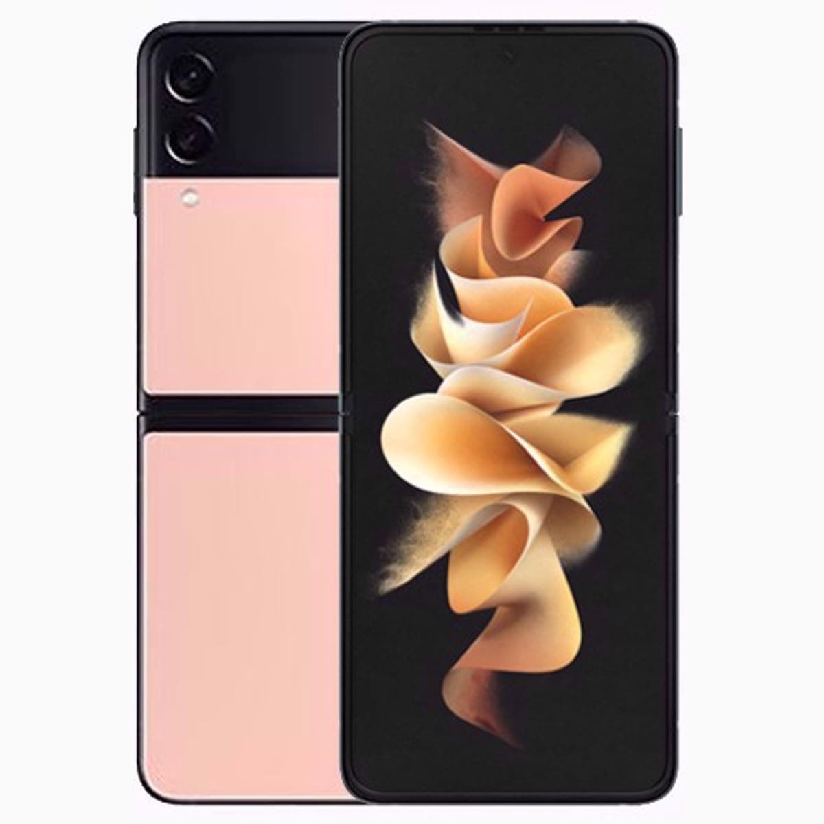 Samsung Galaxy Z Flip3 Dual-SIM 128GB ROM + 8GB RAM (GSM Only | No CDMA) Factory Unlocked 5G Smartphone (Pink) - International Version